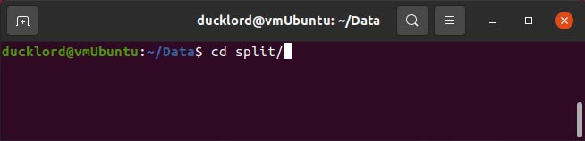 Comprimir archivos divididos en Ubuntu Cd Split