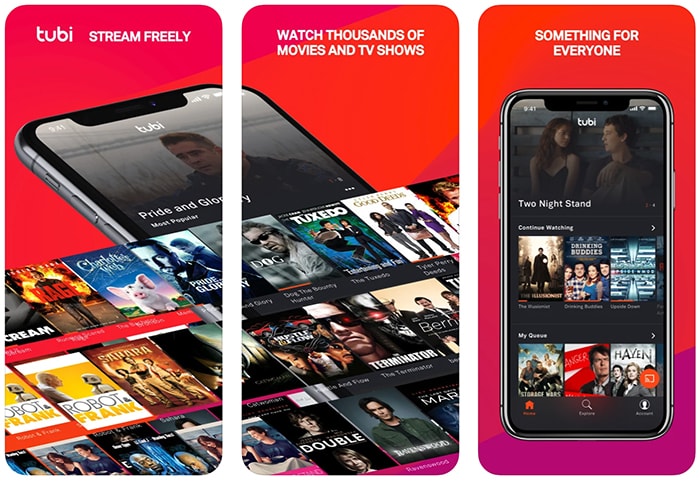 Aplicaciones de películas gratuitas Iphone Tubi