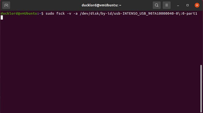 Reparar Usb en Linux Fsck Fix Disk