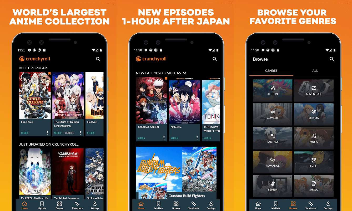 Aplicación de transmisión de anime Crunchyroll