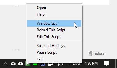 Accesos directos específicos de la aplicación con Ahk Window Spy