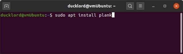 Plank Dock en la instalación de Ubuntu