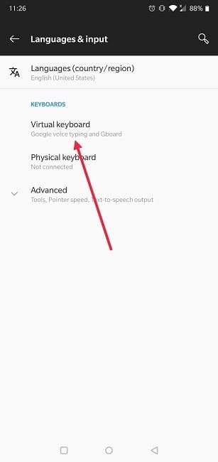 Cómo activar la corrección automática del teclado virtual de Android