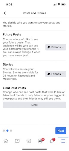 Hacer que el perfil de Facebook sea privado con el Iphone 4