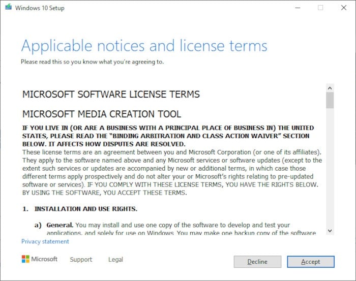 Instale Windows 10 2021 Paso 2