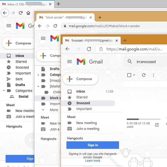 Gmail Multiple Manage Firefox Chrome Edge