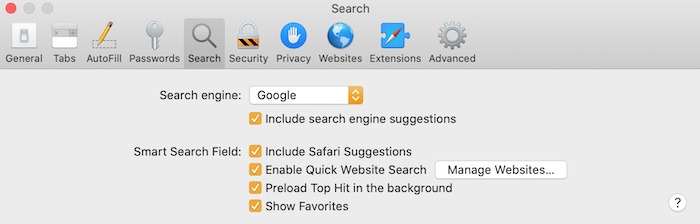 Mejores consejos Safari Mac Search Engine