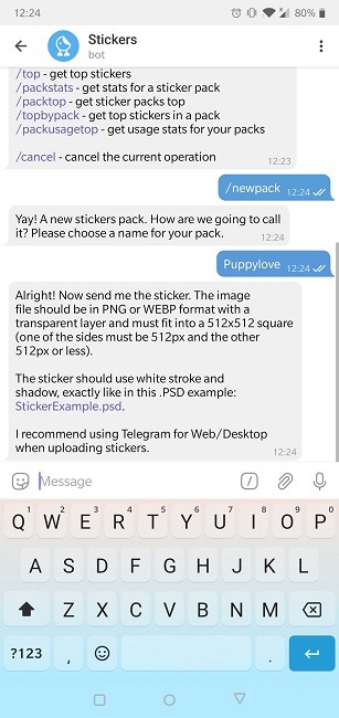 Cómo Crear Pegatinas Nombre de Telegram Nuevo Paquete