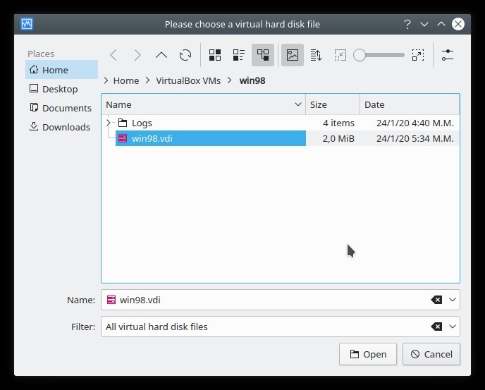 Cambiar Virtualbox Uuid Virtualbox Seleccione Archivo HDD actualizado