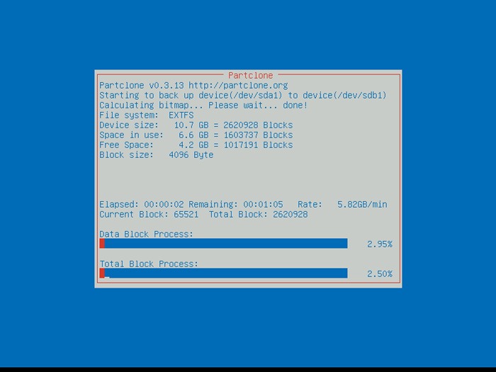 Proceso de clonación de actualización de disco duro de Virtualbox