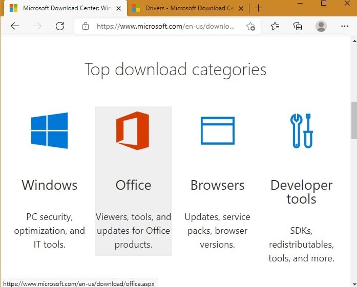 Sitios de descarga segura Microsoft Dot Com