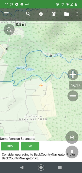 Backcountry de alternativas de Google Maps