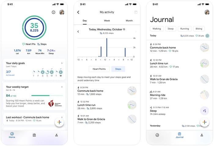 Las mejores aplicaciones de contador de pasos de podómetro Iphone Google Fit