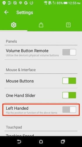 Ratón para teléfono Android Mac Zurdo