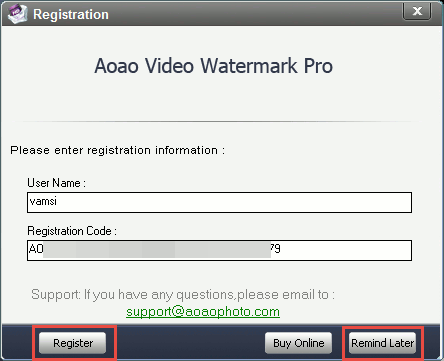aoao-video-watermark-registration
