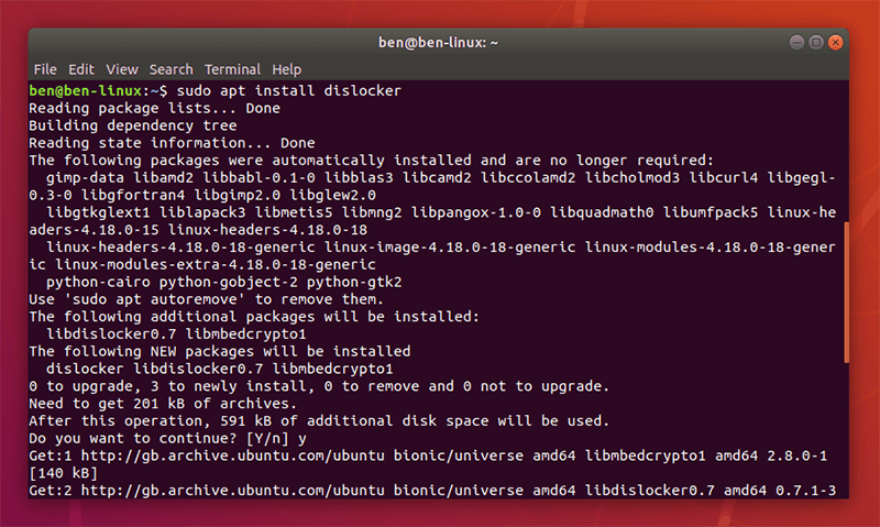 Instalación de Bitlocker Linux Dislocker