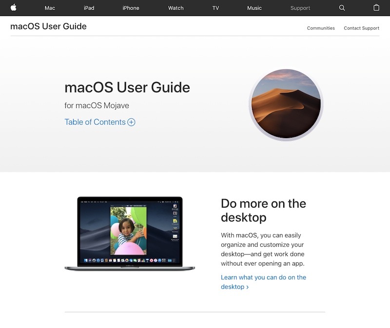 Aprenda Macos antes de comprar el sitio web de Apple