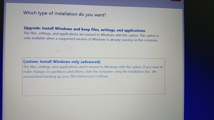 Instalación personalizada con fugas de Windows11