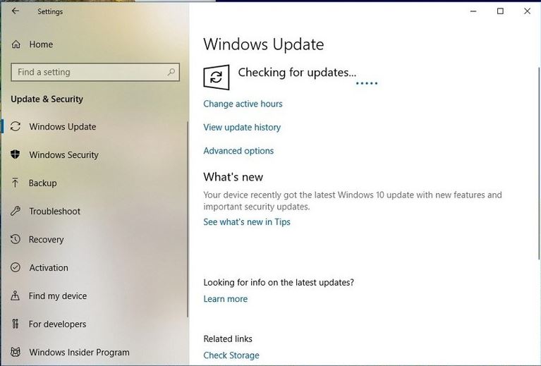 comprobación windows 10 actualizaciones