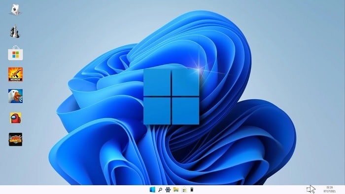 Pantalla de inicio de mejoras de Windows11