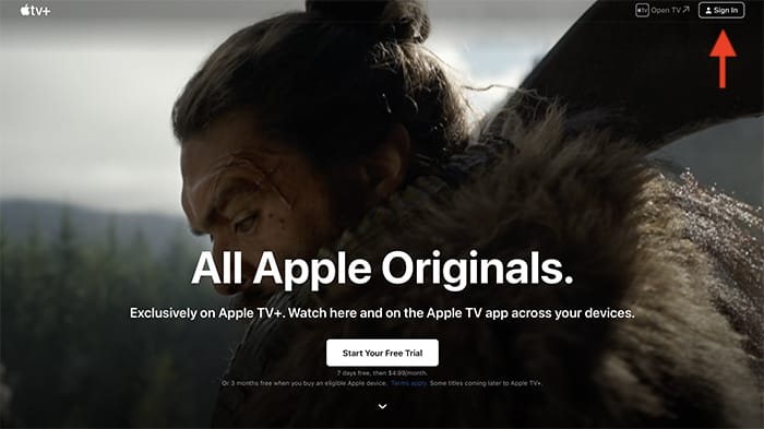 Cancelar la interfaz en línea de Apple Tv Plus