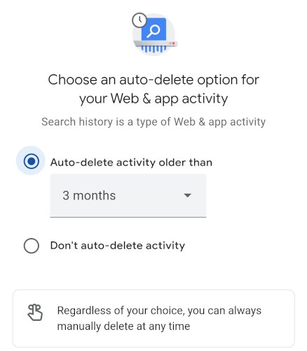 Actividad de búsqueda de eliminación automática de la aplicación de Google para Android
