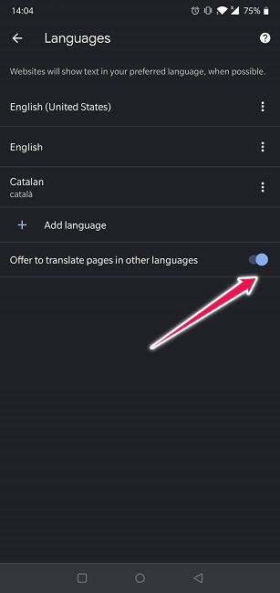 Cómo traducir sitios web Chrome Desactivar la traducción automática