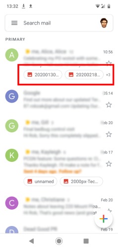 Cómo guardar archivos adjuntos de Gmail en la bandeja de entrada de Android 2