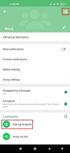 Cómo crear un grupo de Whatsapp Agregar participantes