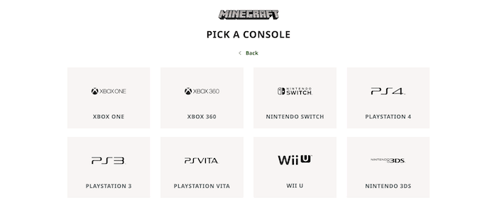 Las diferentes consolas en las que puedes jugar Minecraft.