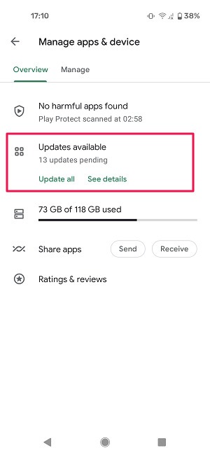 Cómo actualizar aplicaciones Android Play Store Actualizaciones disponibles