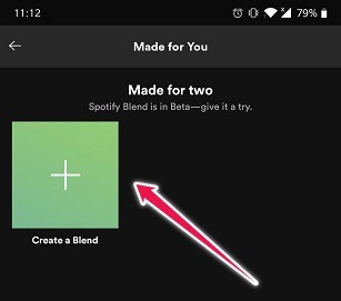 Cómo crear una lista de reproducción de Spotify Blend Crear una mezcla