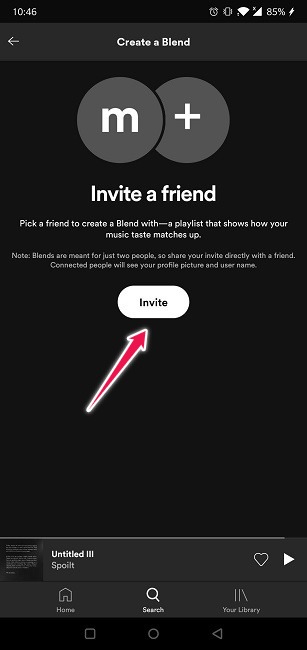 Cómo crear una invitación a la prensa de la lista de reproducción de Spotify Blend