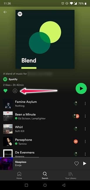 Cómo crear una lista de reproducción de Spotify Blend Descargar