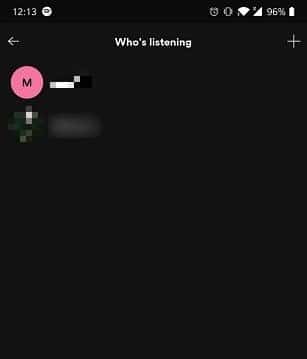 Cómo crear una sesión grupal de listas de reproducción de mezcla de Spotify Quién está escuchando
