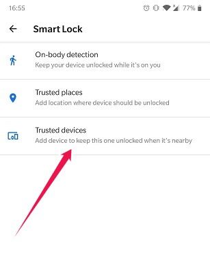 Cómo configurar Smart Lock para la activación de dispositivos de confianza de Android