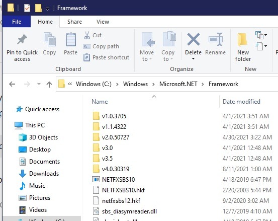 Cómo instalar Net Framework 20 30 35 en el Explorador de archivos de Windows 10