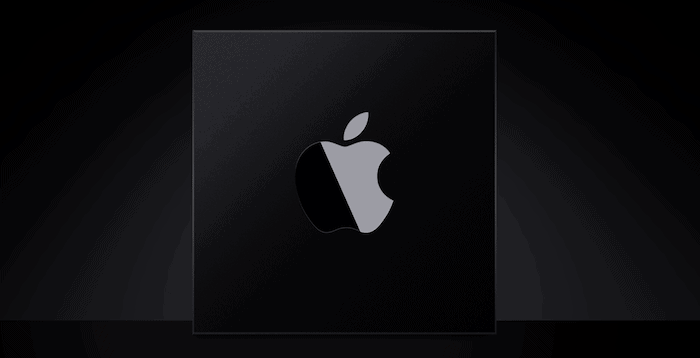 Un logotipo de Apple oscurecido.