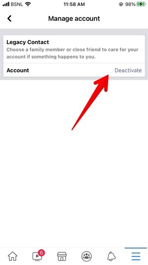 Facebook Iphone Desactivar