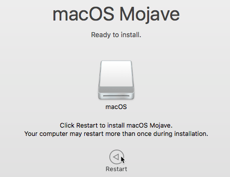 Instalar el reinicio USB de Macos