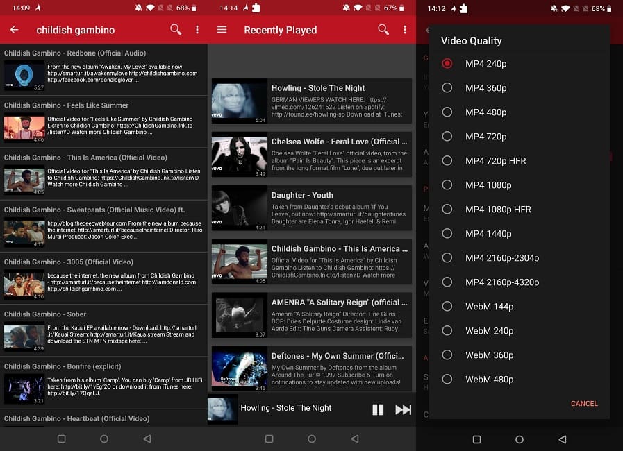 Las mejores aplicaciones de YouTube de terceros Firetube móvil