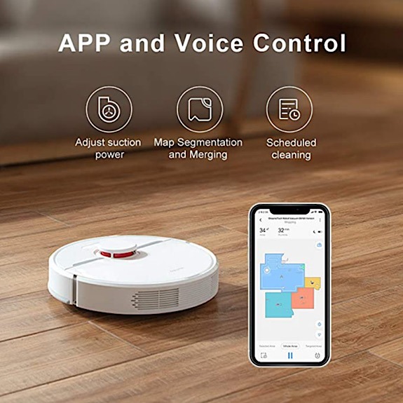 Control por voz de la aplicación Dreametech D9 Robot Vacuum App