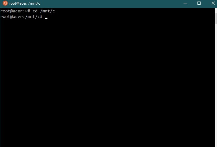 Wsl Install C Drive Accessed