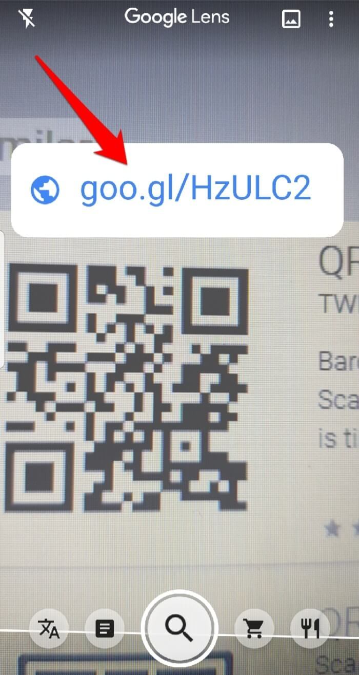 Leer código Qr Android Google Lens escaneado