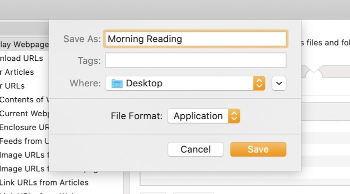 Cómo usar Mac Automator Morning Reading