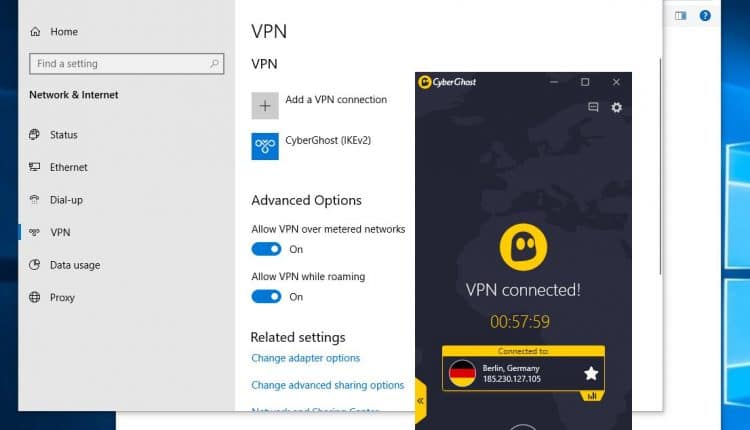 VPN bloquea la conexión a Internet