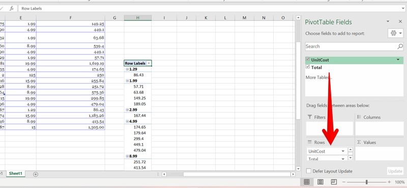 Campos dinámicos de valores duplicados de Excel