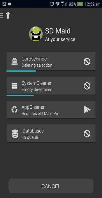 SD Maid para escaneo de Android