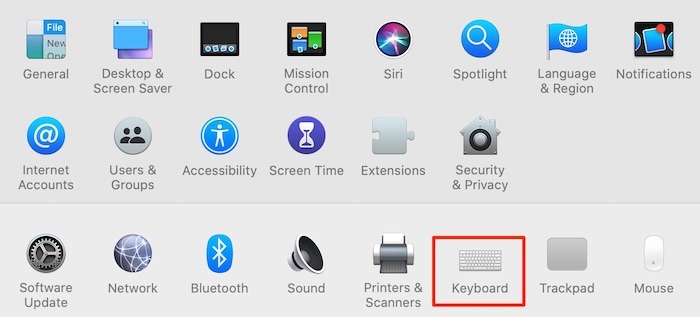 Buscar definiciones Preferencias del teclado de Mac