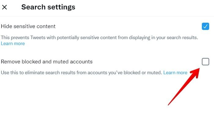 Twitter Search Advanced Muted Accounts